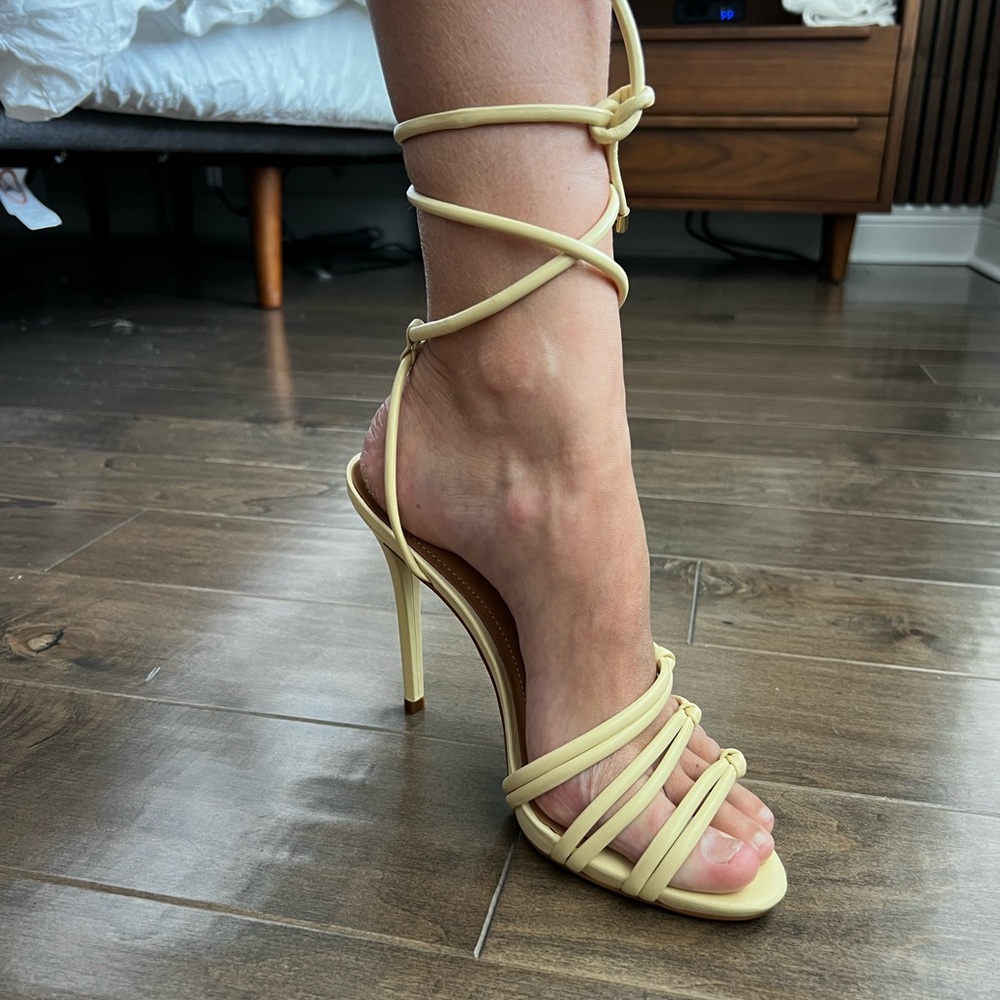 Kazar, cream, leather high heel sandals